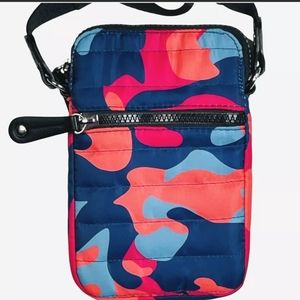 Sondra Roberts Squared Mini Crossbody Bag Camouflage New 8 X 5”